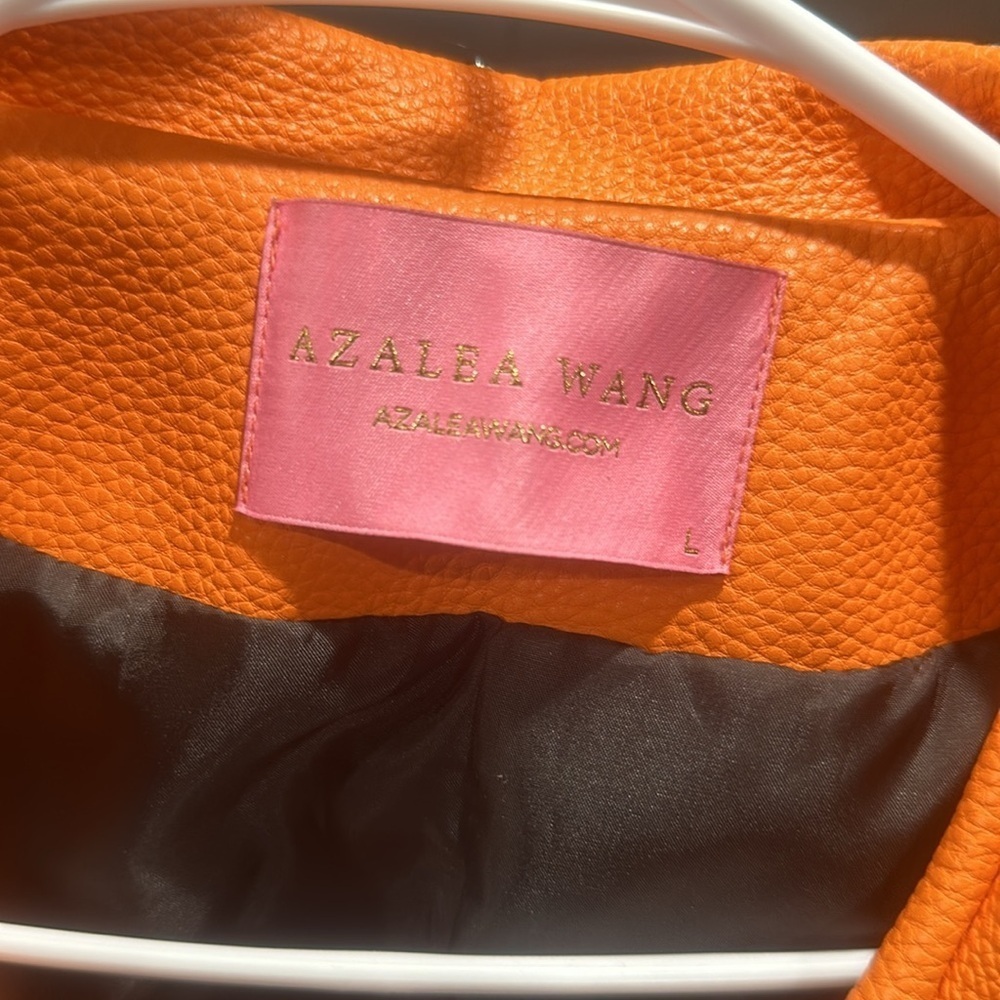 Bold Azalea Wang “Graffiti Kisses” Leather Moto Jacket Large - Picture 9 of 16
